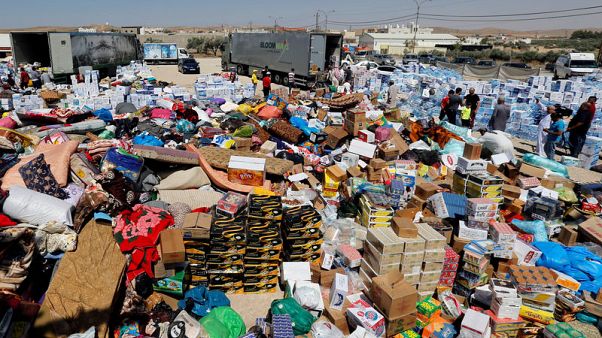 U.N. aid trucks reach remote Rukban camp in Syria - local source U.N. aid trucks reach remote Rukban camp in Syria - local source