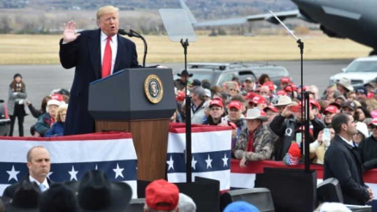 Donald Trump le 3 novembre 2018 à Belgrade, Montana