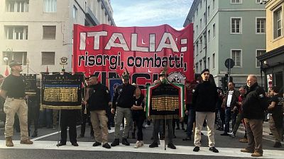 Corteo CasaPound "Italia risorgi'