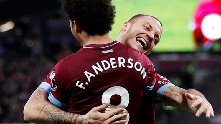 Anderson brace earns West Ham thrilling win over Burnley
