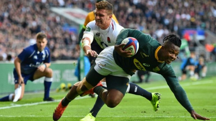 Rugby: l'Angleterre chanceuse face à l'Afrique du Sud