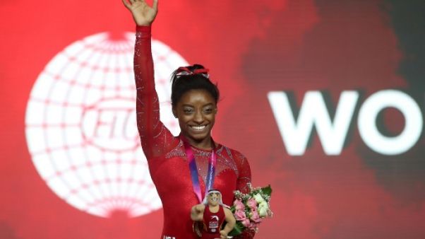 Gym/Mondiaux-2018: Biles conclut son retour sur un nouveau titre et un nouveau record Gym/Mondiaux-2018: Biles conclut son retour sur un nouveau titre et un nouveau record