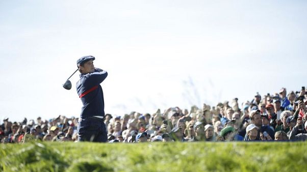 Golf - DeChambeau shares lead with Uihlein in Las Vegas Golf - DeChambeau shares lead with Uihlein in Las Vegas