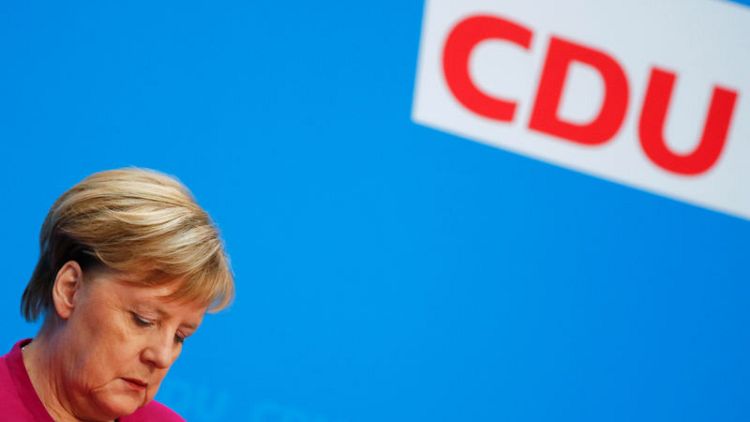 Merkel's conservatives quarrel over party's course once she steps down