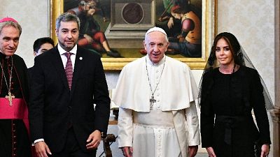 Papa riceve presidente Paraguay Benitez