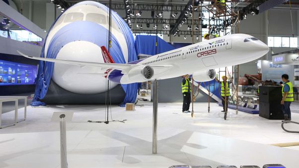 China opens airshow with big jet model, fighter jet flypasts China opens airshow with big jet model, fighter jet flypasts