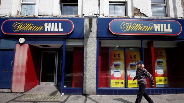 William Hill sees lower profit on weak margins, tough high street