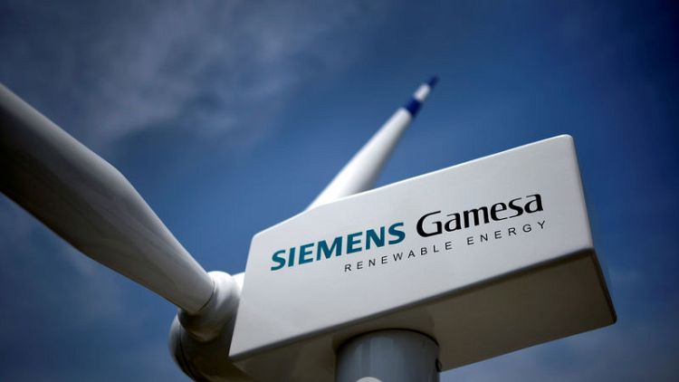 Rising sales of wind turbines lift Siemens Gamesa shares to five-week high