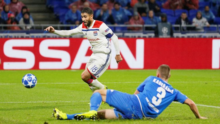 Late goals earn 10-man Hoffenheim 2-2 draw at Lyon