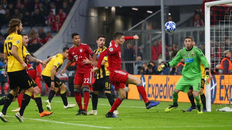 Lewandowski double gives Bayern 2-0 win over AEK