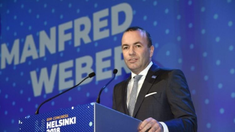 UE/élections: l'Allemand Weber investi chef de file de la droite européenne