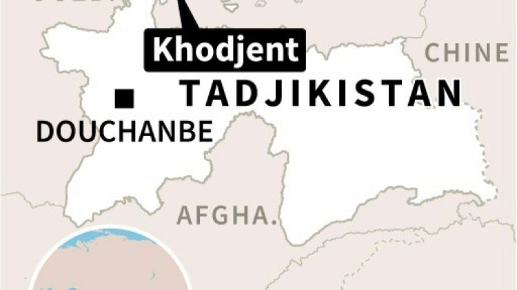 Carte du Tadjikistan localisant la prison de Khodjent