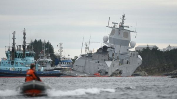 Une frégate menace de couler après une collision en Norvège Une frégate menace de couler après une collision en Norvège
