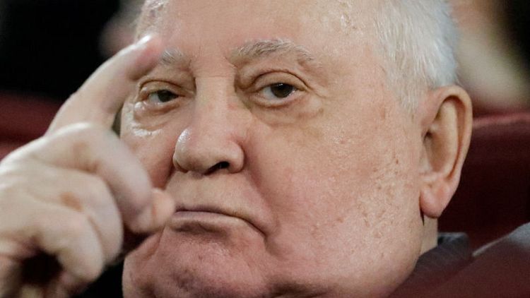 Frail Mikhail Gorbachev warns against return to the Cold War