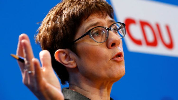 German conservatives back Merkel protege for new CDU leader- poll