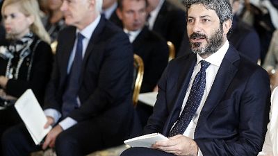 Fico, a Brescia con familiari vittime Fico, a Brescia con familiari vittime