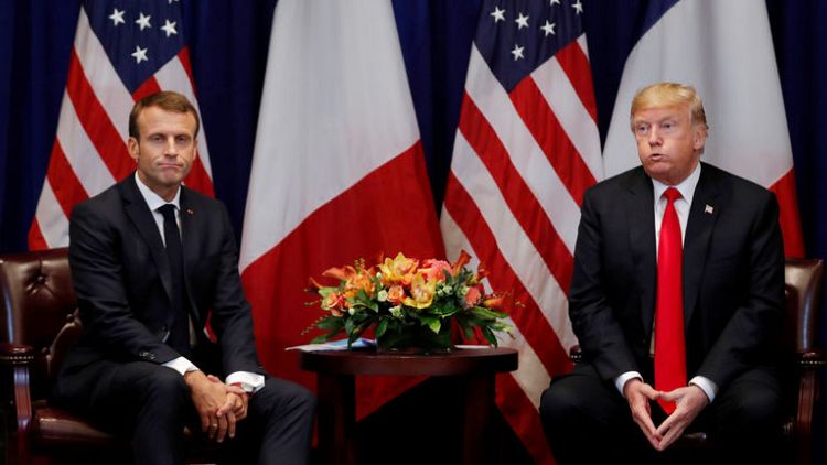 Trump, Macron may clash on European defence in Paris talks
