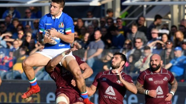 Rugby: test match, Italia-Georgia 28-17 Rugby: test match, Italia-Georgia 28-17