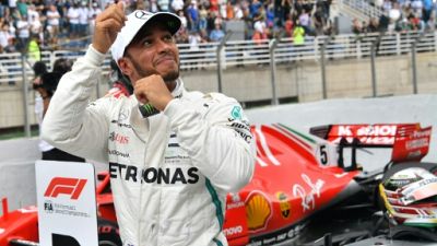 GP du Brésil: Lewis Hamilton en pole position