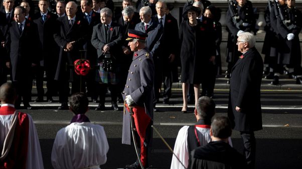 Britain's royals, German president mark remembrance day Britain's royals, German president mark remembrance day
