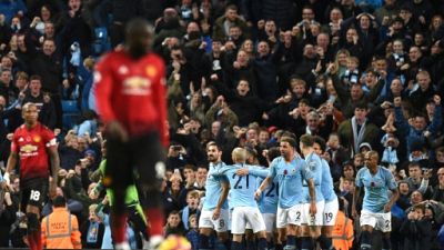 Angleterre: Manchester City remporte le derby contre United 3-1