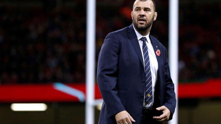 Rugby - 'Pass mark' blown, Australia boss Cheika under renewed pressure