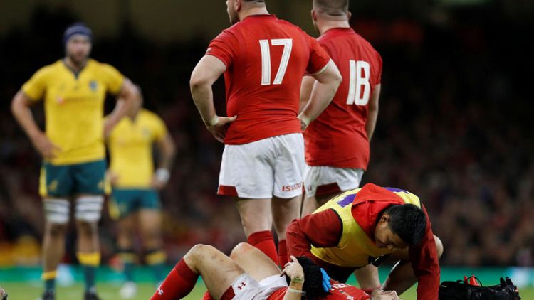 Wales' Halfpenny suffers concussion, prop Lee ruled out