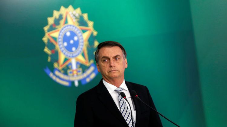 Brazil's Bolsonaro says unlikely to pass pension reform this year