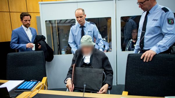Former death-camp guard tells German court he was never a Nazi Former death-camp guard tells German court he was never a Nazi