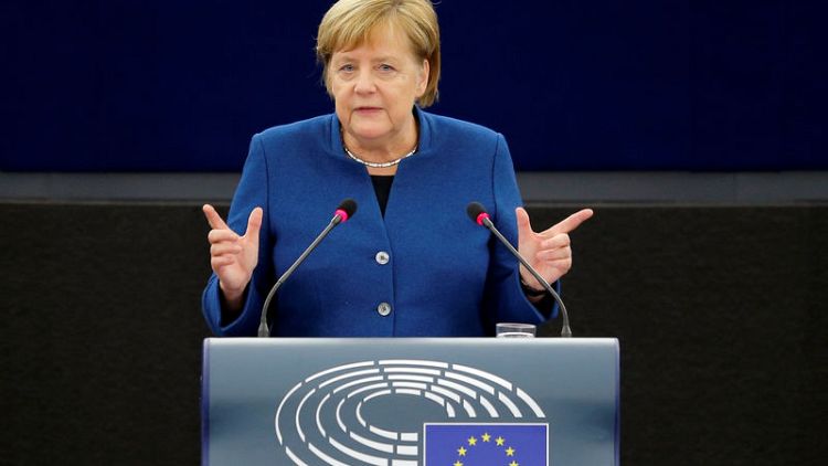Germany's Merkel calls for a European Union military