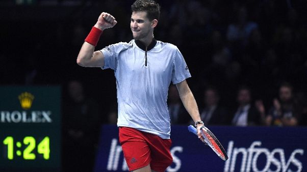 Atp finals, prima vittoria Thiem Atp finals, prima vittoria Thiem