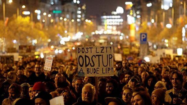 Czechs protest against PM Babis, coalition partner may quit government Czechs protest against PM Babis, coalition partner may quit government
