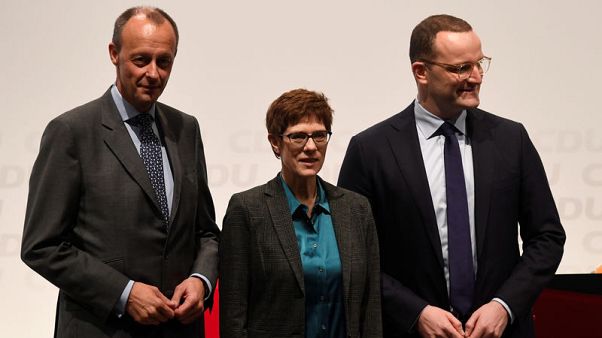 Merkel's aspiring successors stress common ground in first debate Merkel's aspiring successors stress common ground in first debate