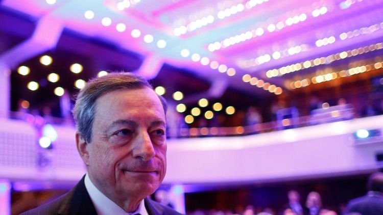 ECB's Draghi raises prospect of slower inflation as outlook clouds