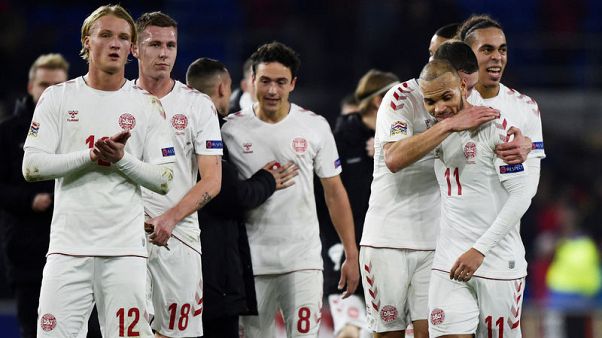 الدنمرك تهزم ويلز 2-1 وتصعد للدرجة الاولى بدوري الامم الاوروبية الدنمرك تهزم ويلز 2-1 وتصعد للدرجة الاولى بدوري الامم الاوروبية