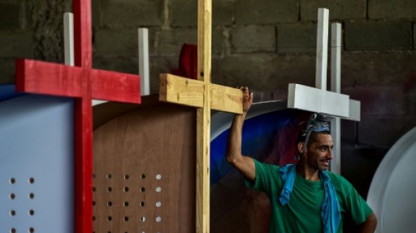 Un détenu de la prison de La Joya, au Panama, le 13 novembre 2018 Un détenu de la prison de La Joya, au Panama, le 13 novembre 2018
