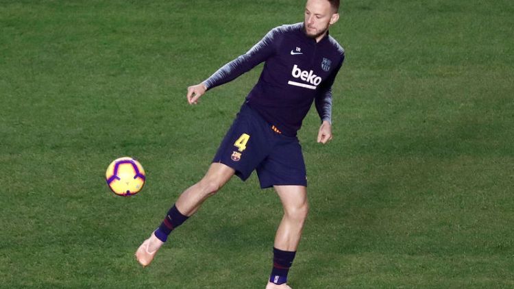 Barca's Rakitic set for time out with hamstring strain