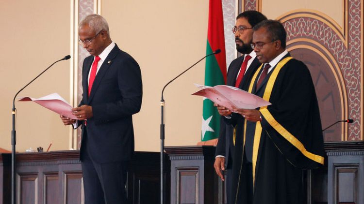 Maldives' new president warns state coffers 'looted' after China-led boom