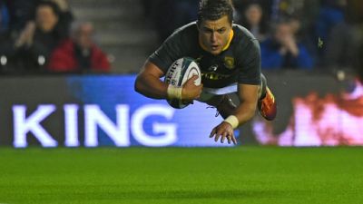 Rugby: l'Afrique du Sud confirme en Ecosse 26-20