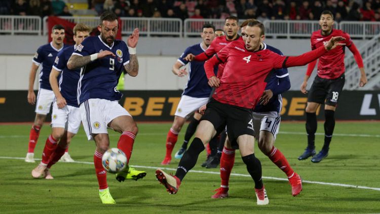 Scotland boost Nations League promotion chances with win in Albania