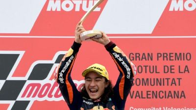 Le Turc Can Öncü vainqueur du GP de Valence en Moto 3 le 18 novembre 2018 Le Turc Can Öncü vainqueur du GP de Valence en Moto 3 le 18 novembre 2018