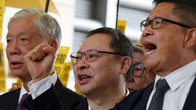 زعماء حركة "احتلوا هونج كونج" ينفون تهمة الإخلال بالنظام العام