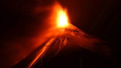 Eruption du volcan de Fuego au Guatemala, le 19 novembre 2018