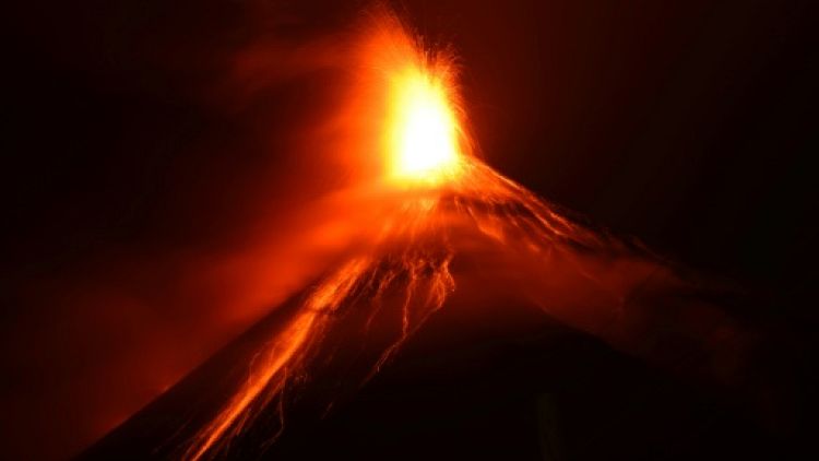 Eruption du volcan de Fuego au Guatemala, le 19 novembre 2018