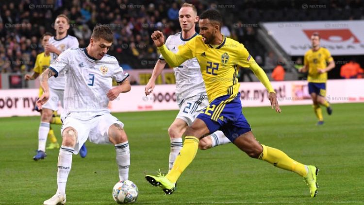 Sweden claim Nations League promotion with 2-0 win over Russia