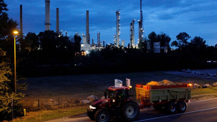 France's CGT union says strike affects two Total refineries