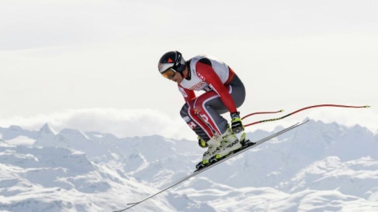 Le skieur canadien Erik Guay aux Mondiaux de St Moritz, le 12 février 2017