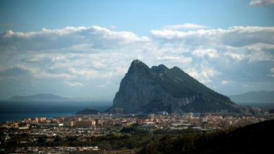 Vue générale du Rocher de Gibraltar, en octobre 2018