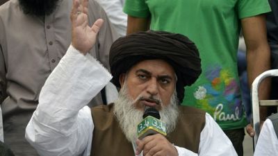 Khadim Hussain Rizvi, le chef du parti islamise Tehreek-e-Labaik Pakistan