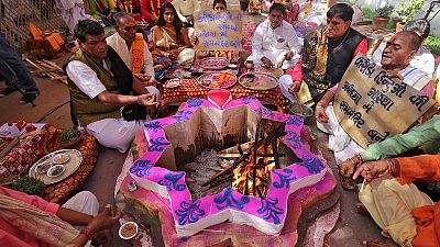 Security heightened at disputed Indian religious site ahead of mass gathering Security heightened at disputed Indian religious site ahead of mass gathering